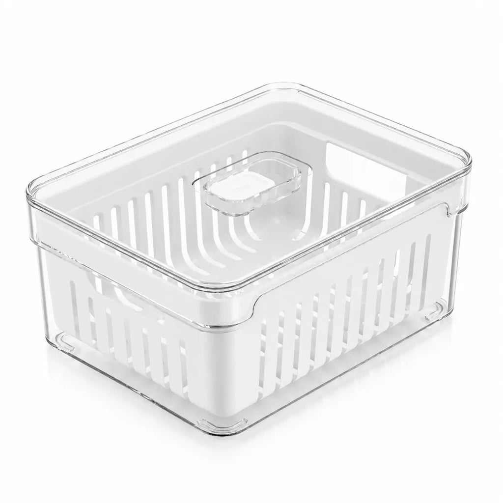 ORGANIZADOR DE GELADEIRA COM CESTO ESCORREDOR 2,2L