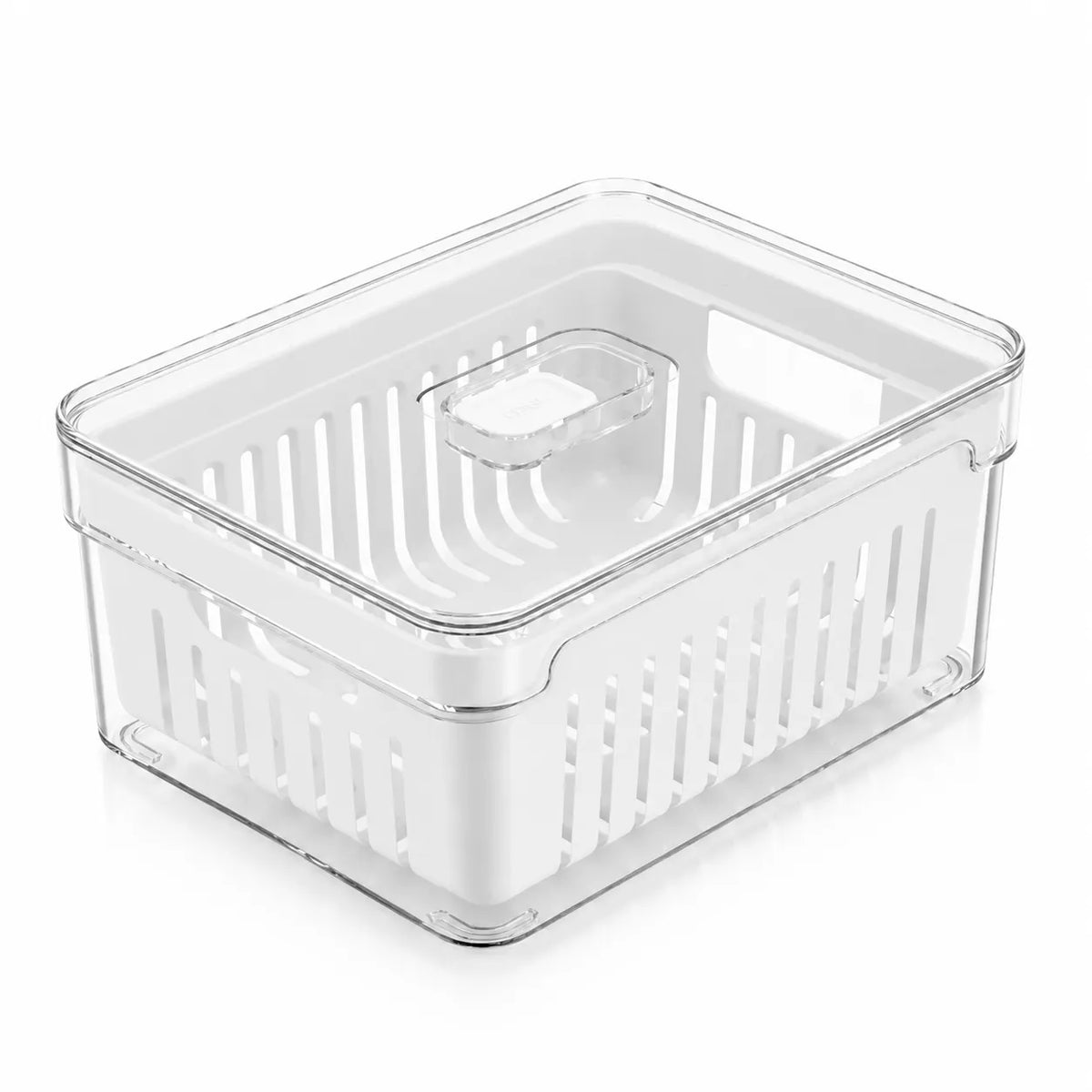 ORGANIZADOR DE GELADEIRA COM CESTO ESCORREDOR 2,2L