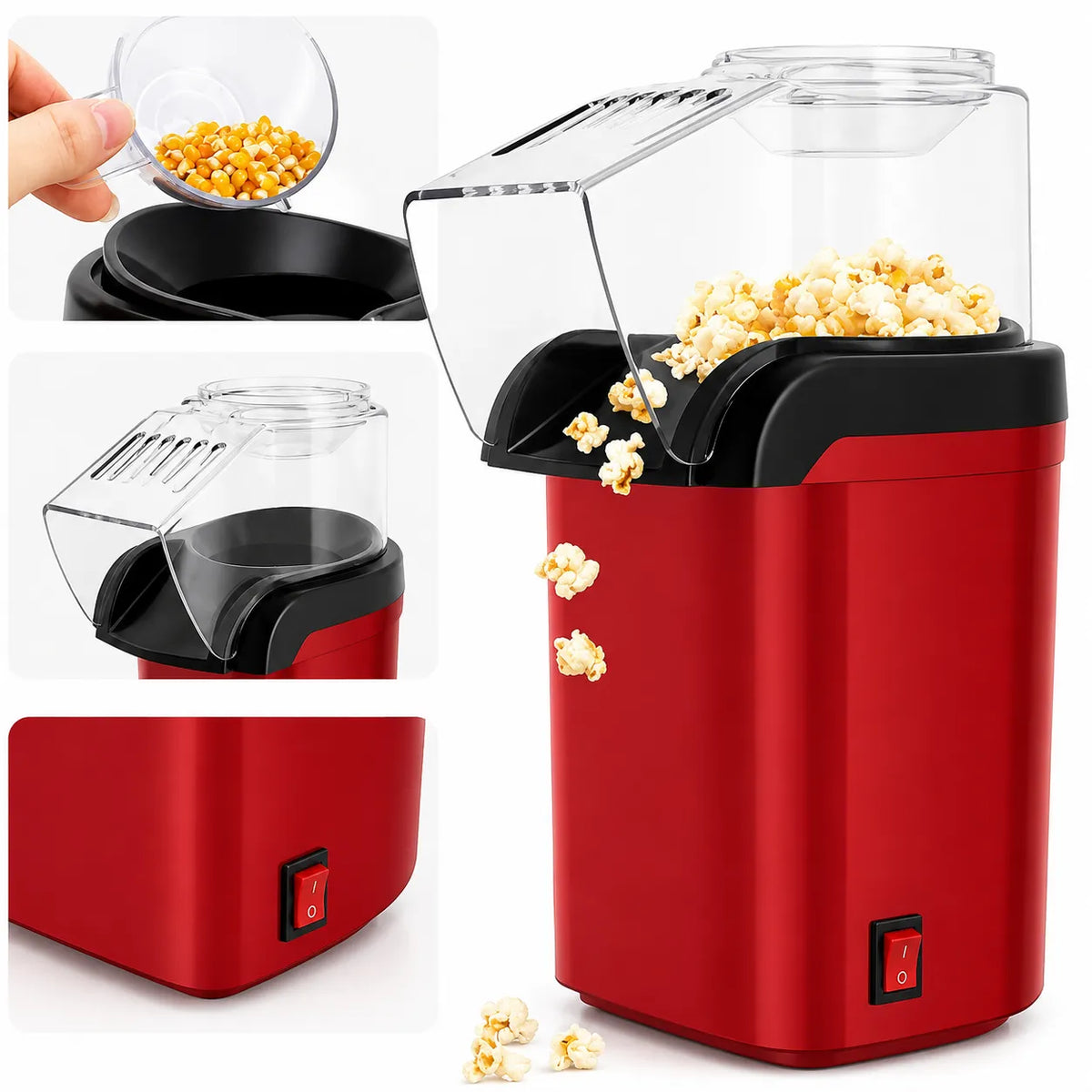 Pipoqueira Elétrica Sem Óleo 1200W