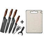 Kit de Facas Inox 6 em 1 com Cabos Ergonômicos