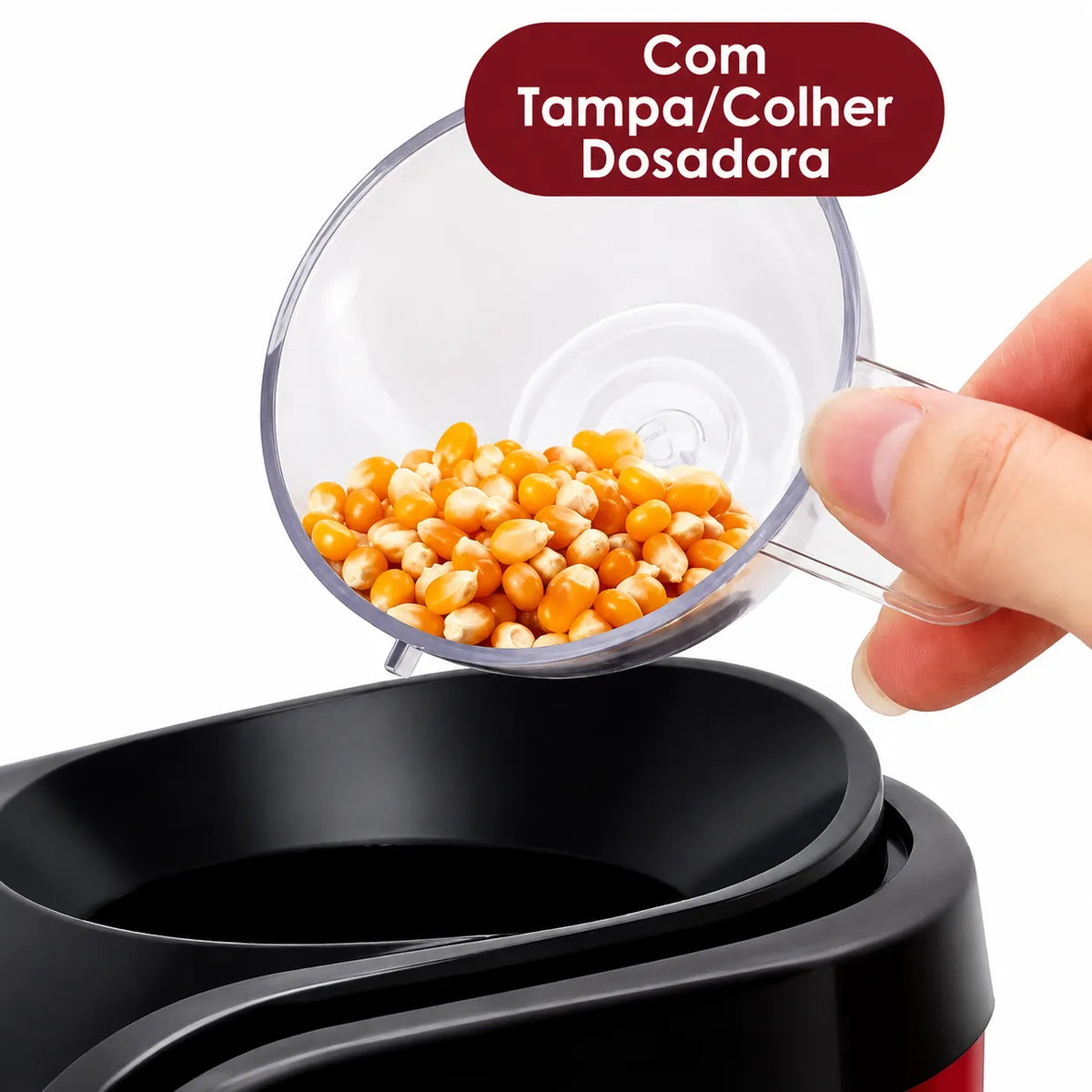 Pipoqueira Elétrica Sem Óleo 1200W