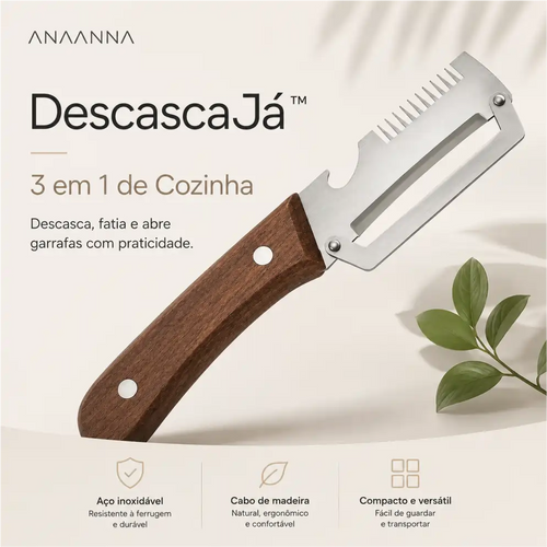 DescascaJá™ - Descascador de Legumes 3 em 1