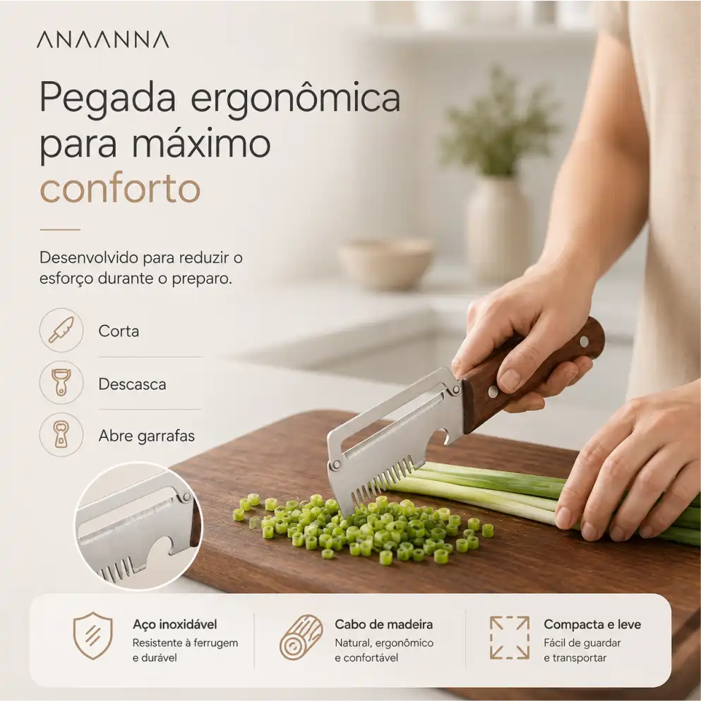 DescascaJá™ - Descascador de Legumes 3 em 1