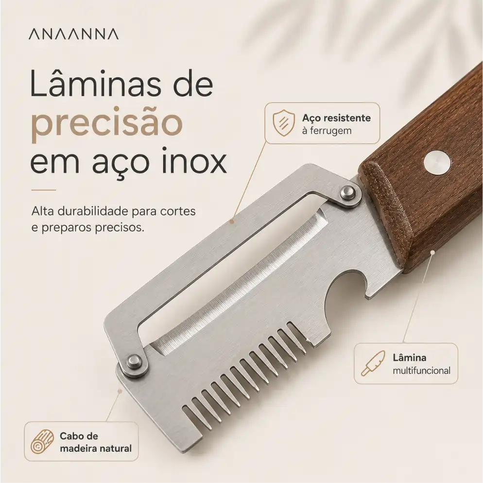 DescascaJá™ - Descascador de Legumes 3 em 1