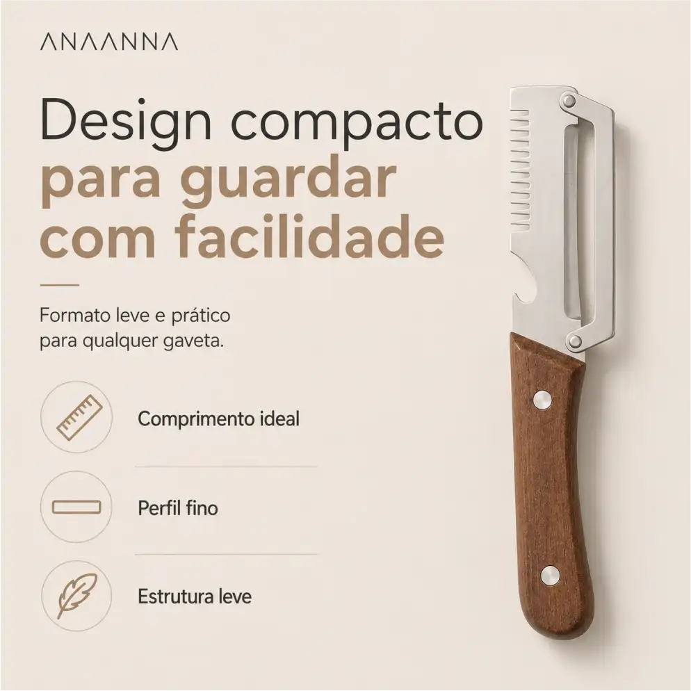 DescascaJá™ - Descascador de Legumes 3 em 1
